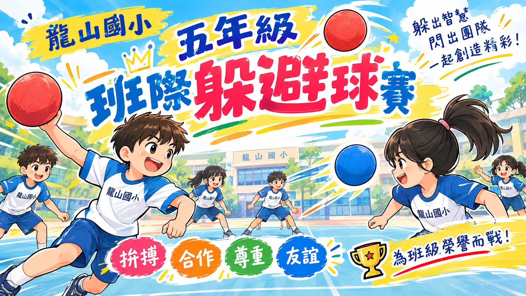 五年級班際躲避球賽