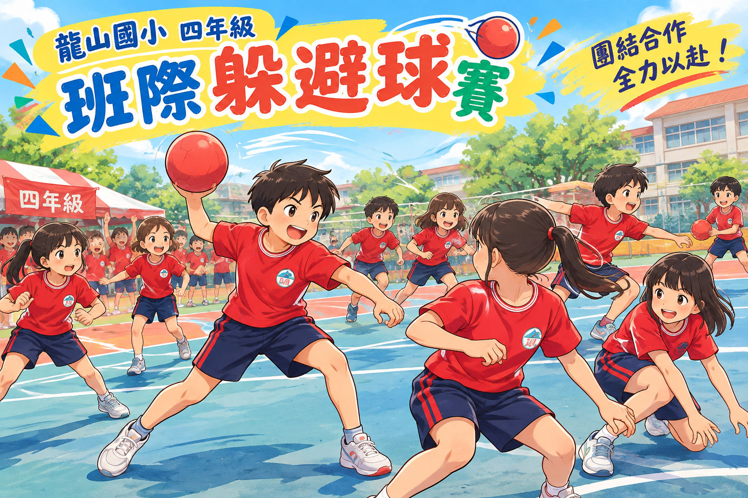 四年級班際躲避球賽